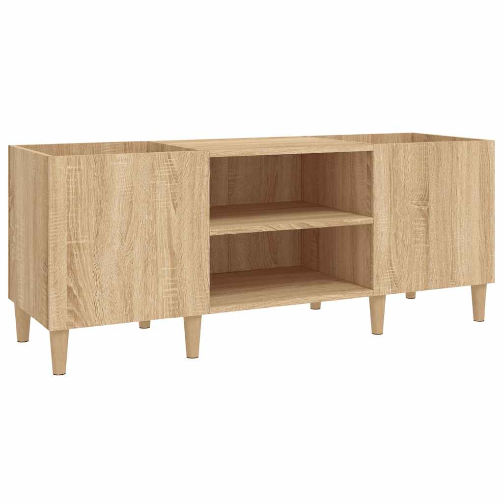 Armoire à disques chêne sonoma 121x38x48 cm bois d'ingénierie - XIOS