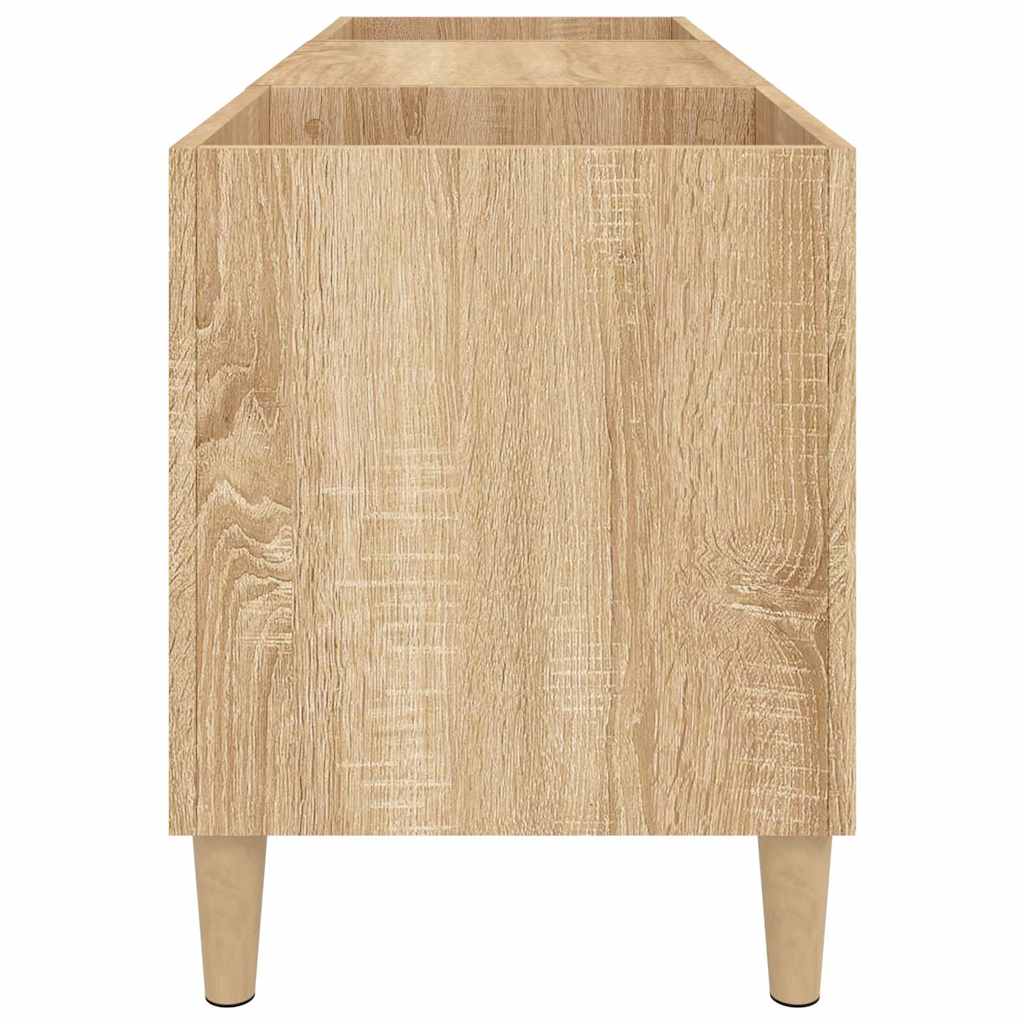 Armoire à disques chêne sonoma 121x38x48 cm bois d'ingénierie - XIOS