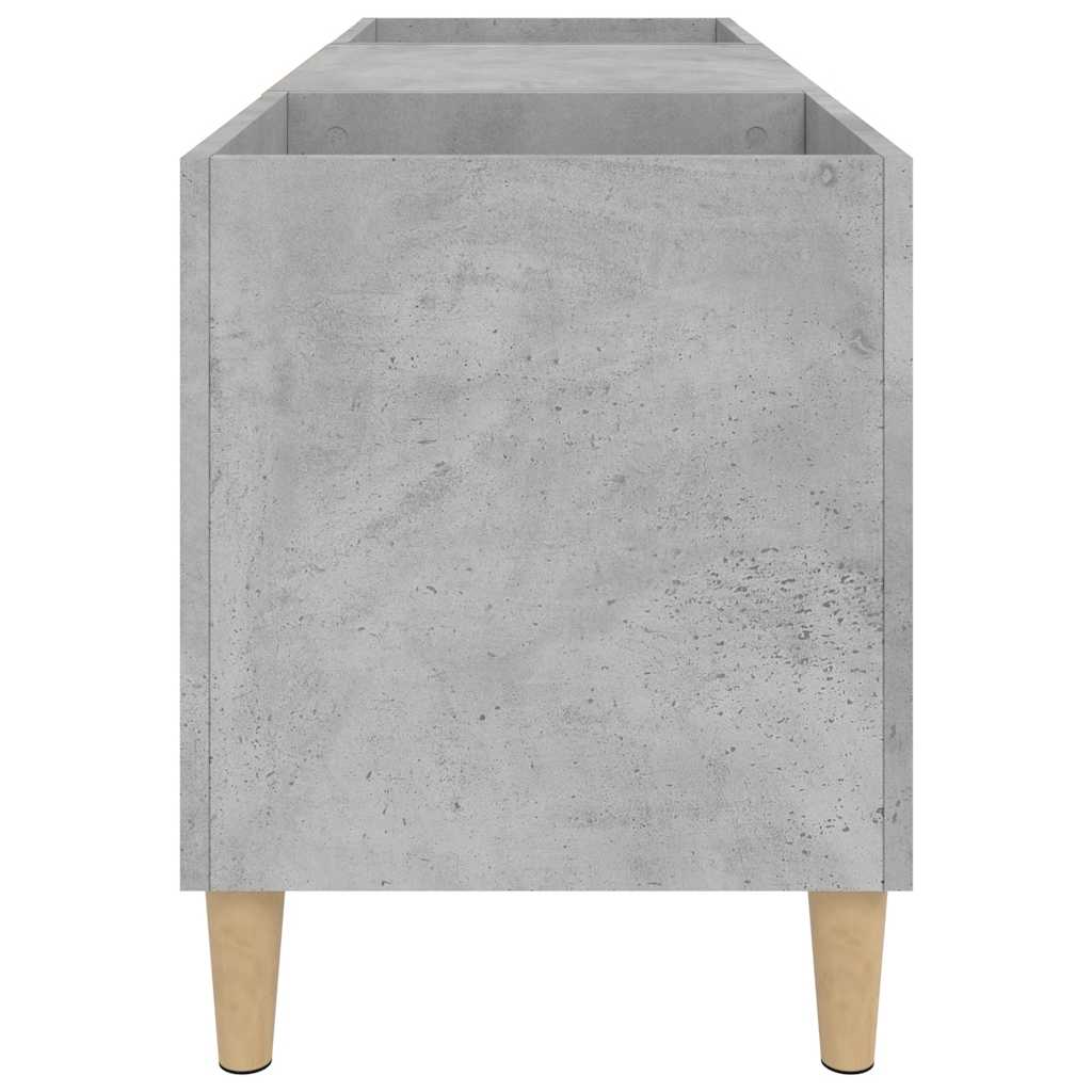 Armoire à disques gris béton 121x38x48 cm bois d'ingénierie - XIOS