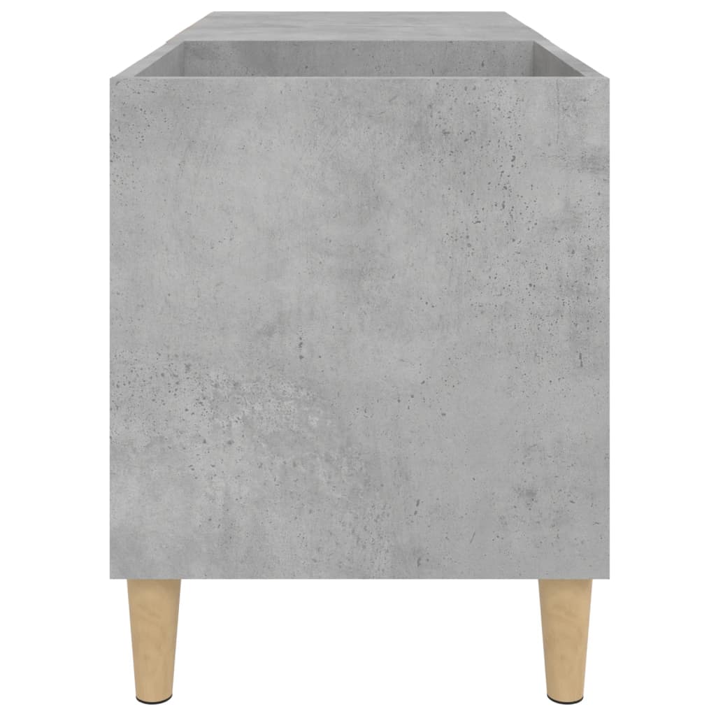 Armoire à disques gris béton 84,5x38x48 cm bois d'ingénierie - XIOS
