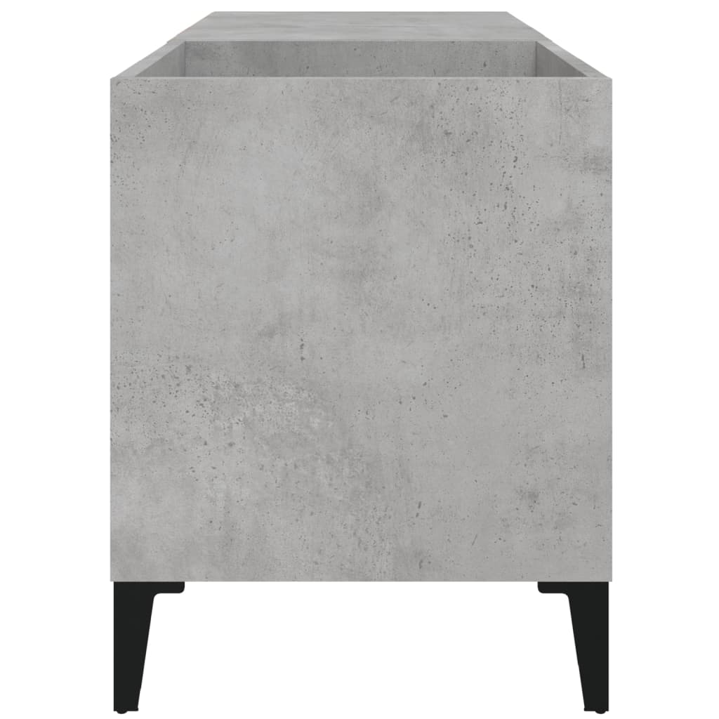 Armoire à disques gris béton 84,5x38x48 cm bois d'ingénierie - XIOS
