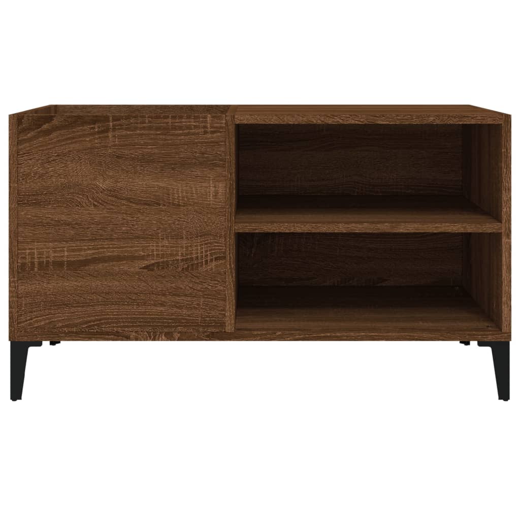 Armoire à disques chêne marron 84,5x38x48 cm bois d'ingénierie - XIOS
