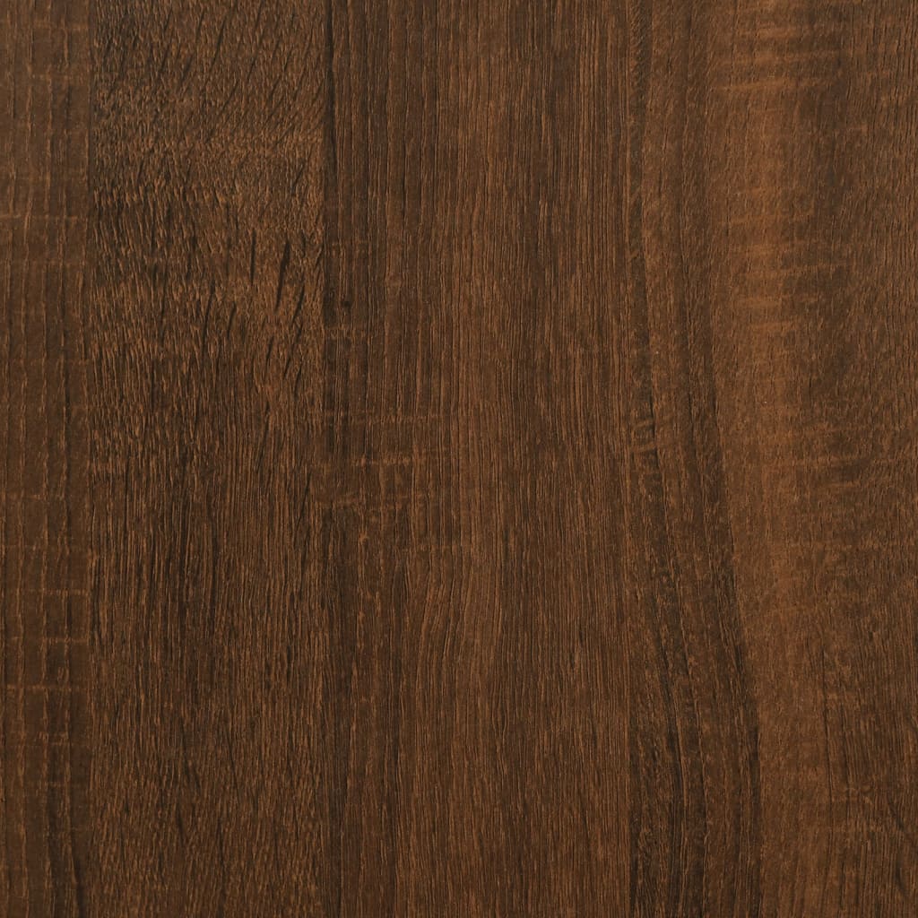Armoire à disques chêne marron 84,5x38x48 cm bois d'ingénierie - XIOS