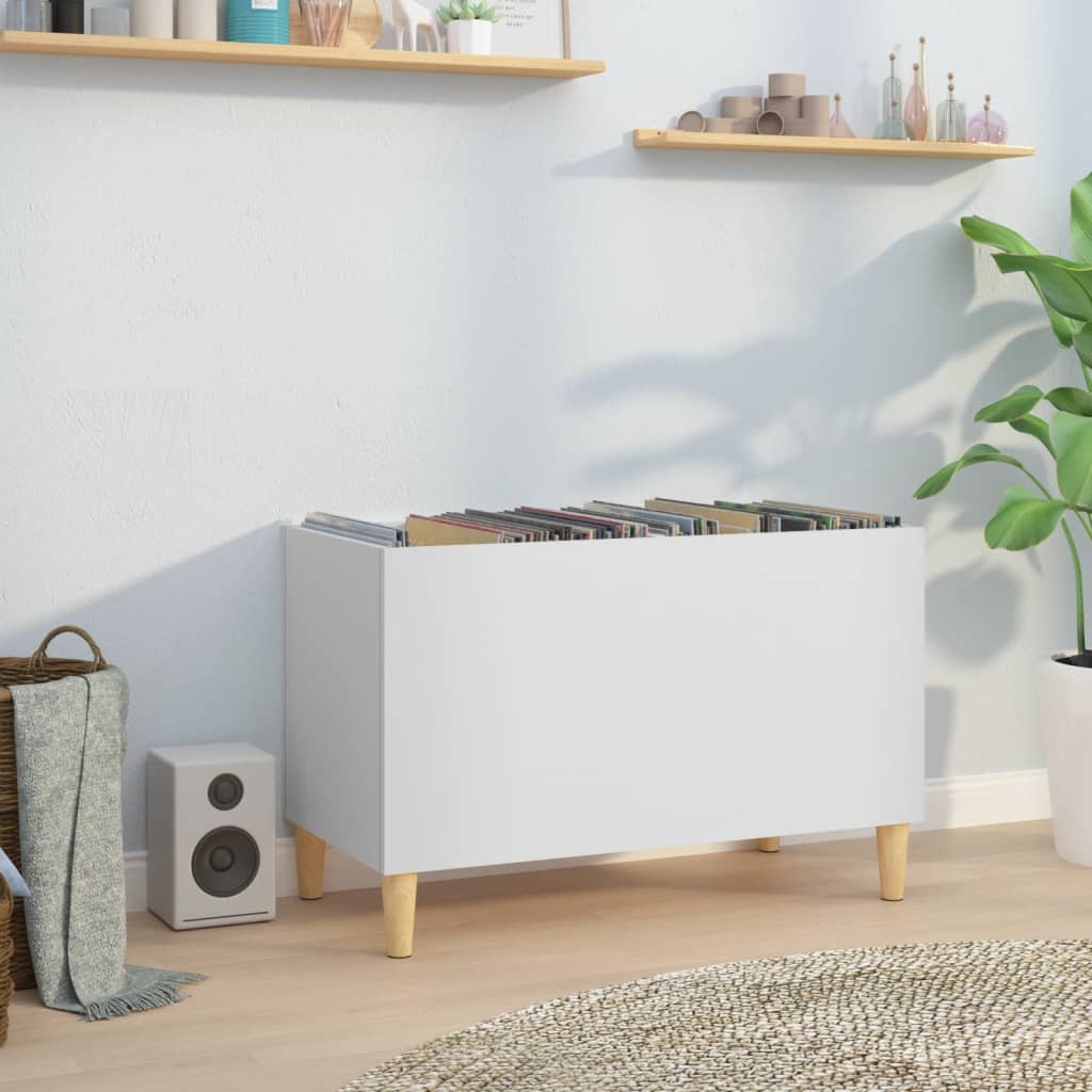 Armoire à disques blanc 74,5x38x48 cm bois d'ingénierie - XIOS