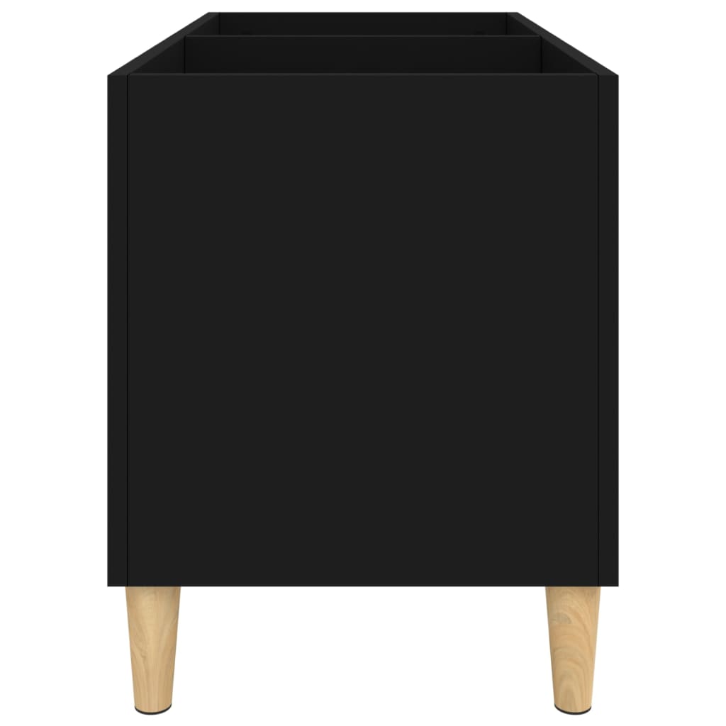 Armoire à disques noir 74,5x38x48 cm bois d'ingénierie - XIOS
