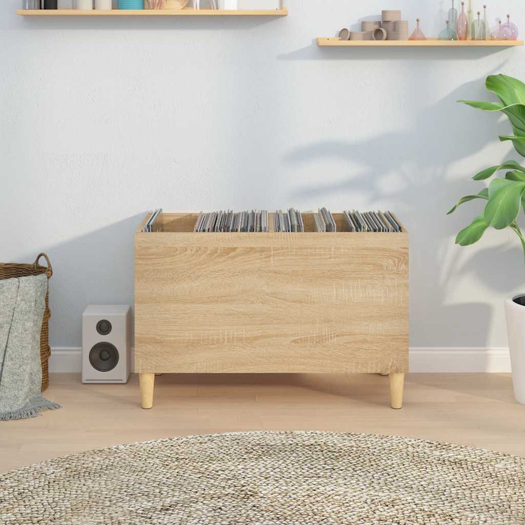 Armoire à disques chêne sonoma 74,5x38x48 cm bois d'ingénierie - XIOS