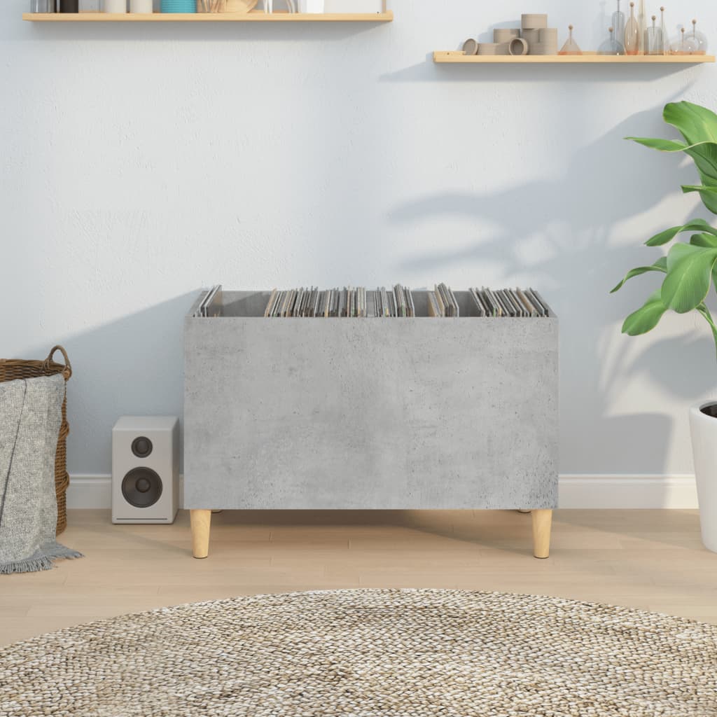 Armoire à disques gris béton 74,5x38x48 cm bois d'ingénierie - XIOS
