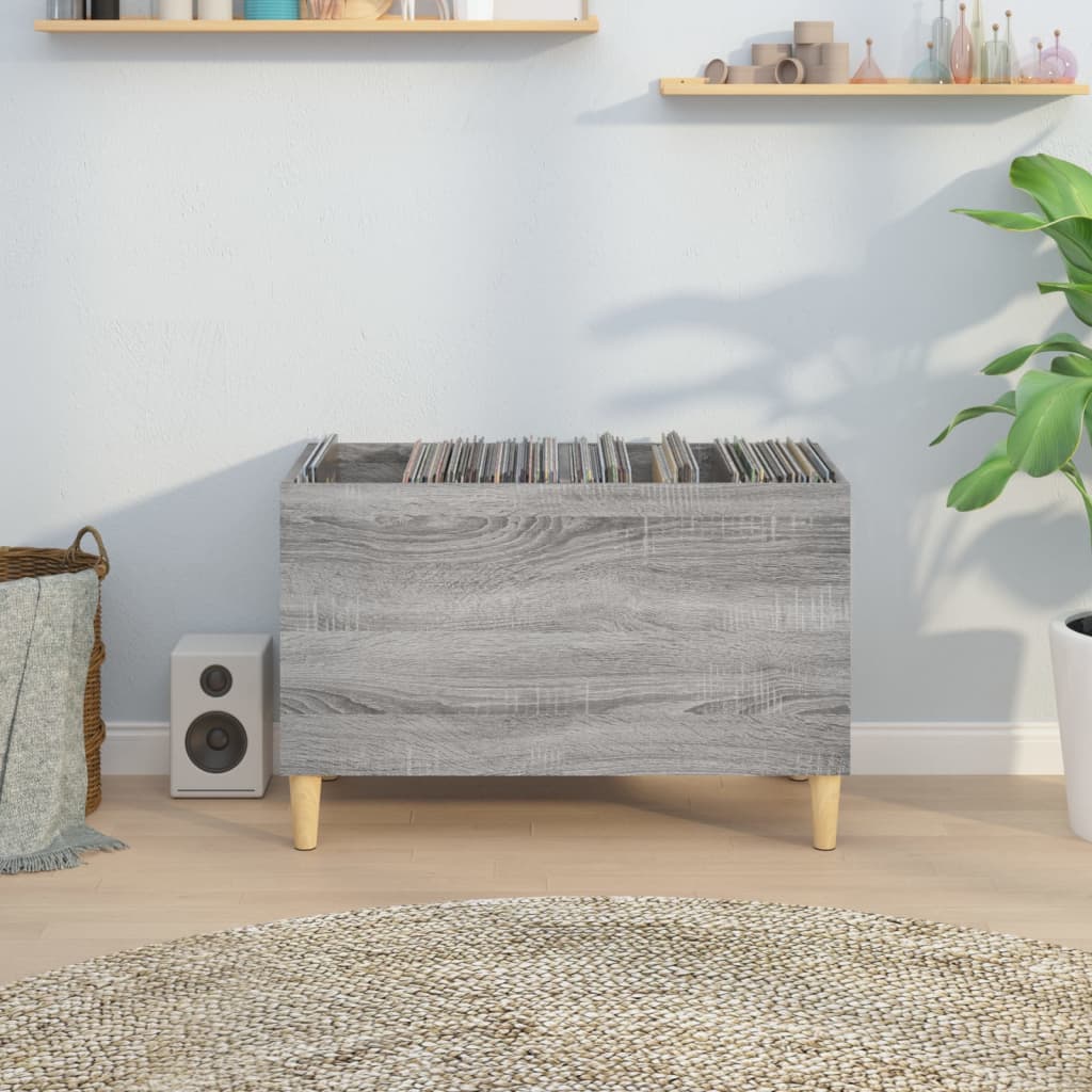 Armoire à disques sonoma gris 74,5x38x48 cm bois d'ingénierie - XIOS