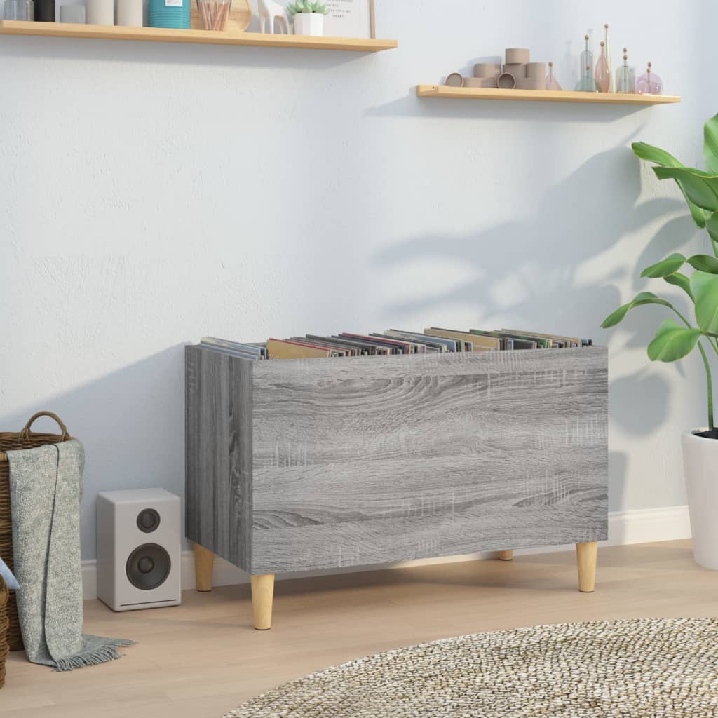 Armoire à disques sonoma gris 74,5x38x48 cm bois d'ingénierie - XIOS