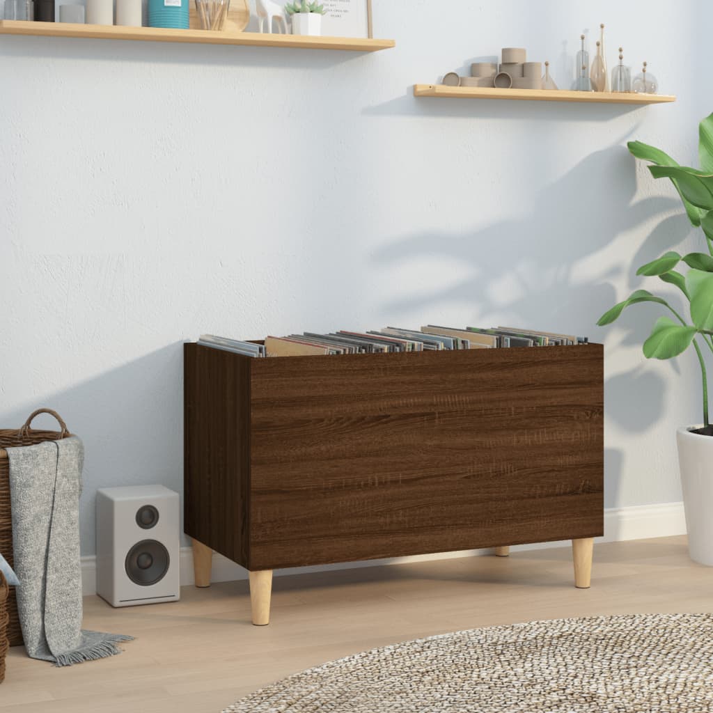Armoire à disques chêne marron 74,5x38x48 cm bois d'ingénierie - XIOS