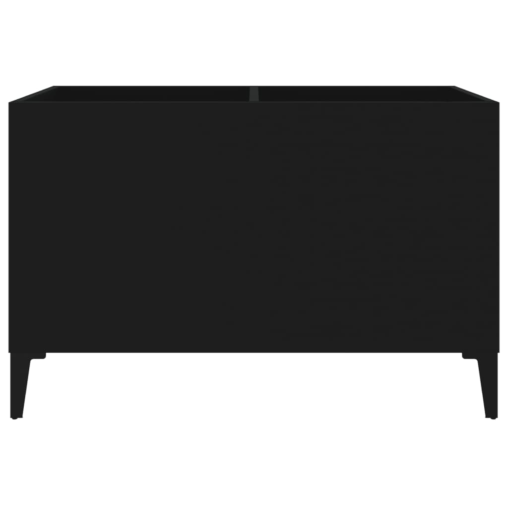Armoire à disques noir 74,5x38x48 cm bois d'ingénierie - XIOS