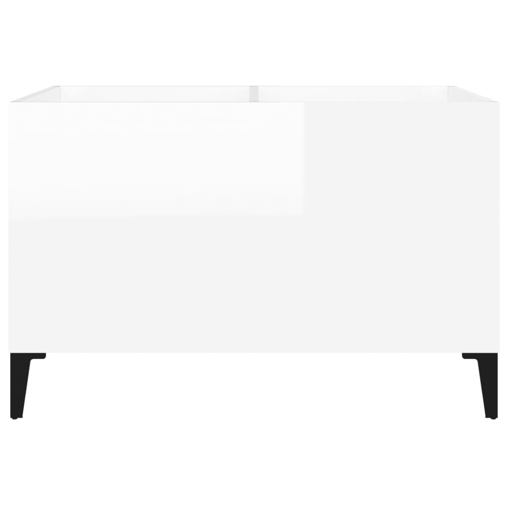 Armoire à disques blanc brillant 74,5x38x48cm bois d'ingénierie - XIOS