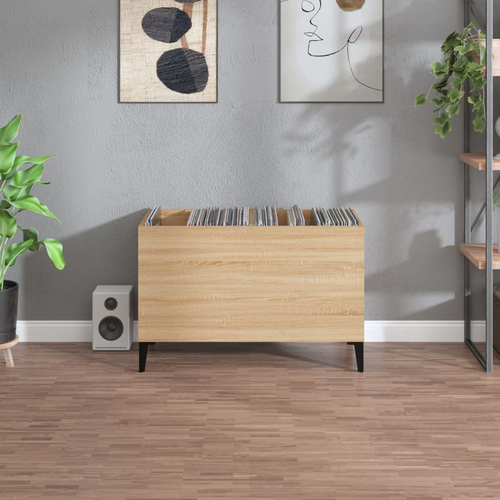 Armoire à disques chêne sonoma 74,5x38x48 cm bois d'ingénierie - XIOS
