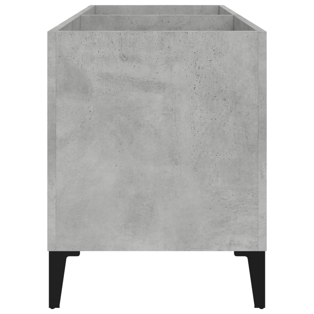 Armoire à disques gris béton 74,5x38x48 cm bois d'ingénierie - XIOS
