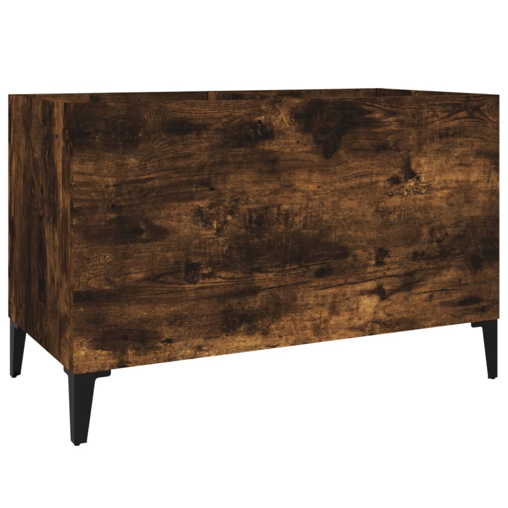 Armoire à disques chêne fumé 74,5x38x48 cm bois d'ingénierie - XIOS