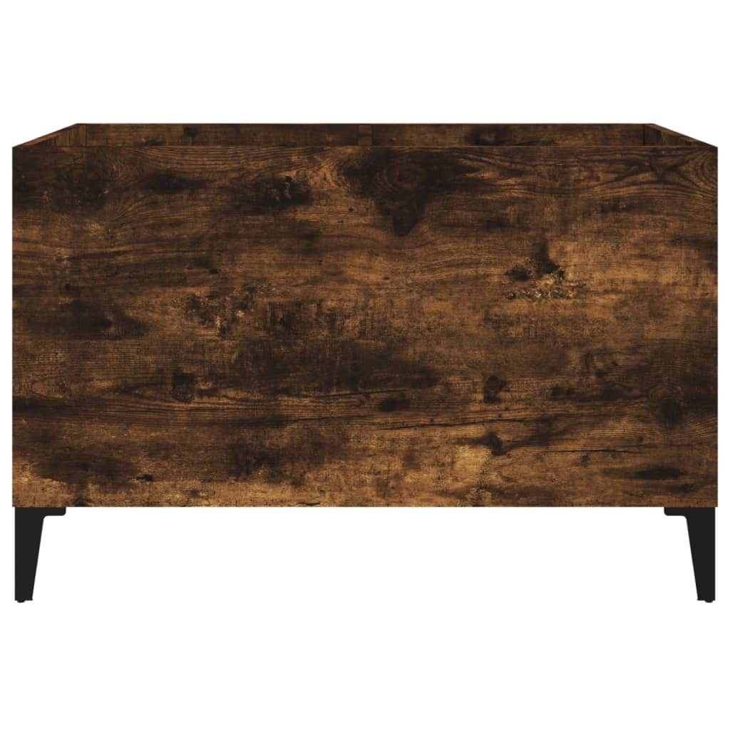 Armoire à disques chêne fumé 74,5x38x48 cm bois d'ingénierie - XIOS