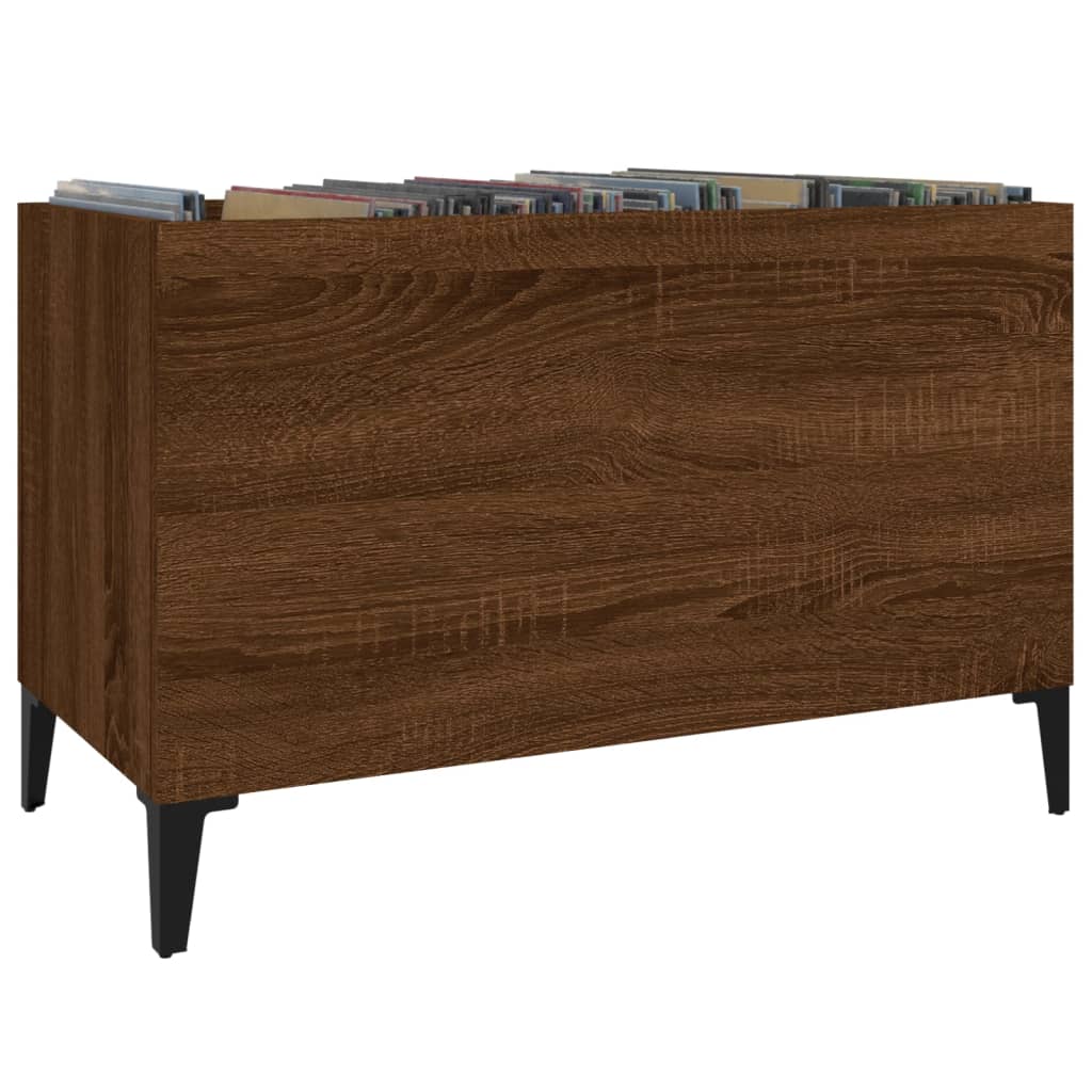Armoire à disques chêne marron 74,5x38x48 cm bois d'ingénierie - XIOS