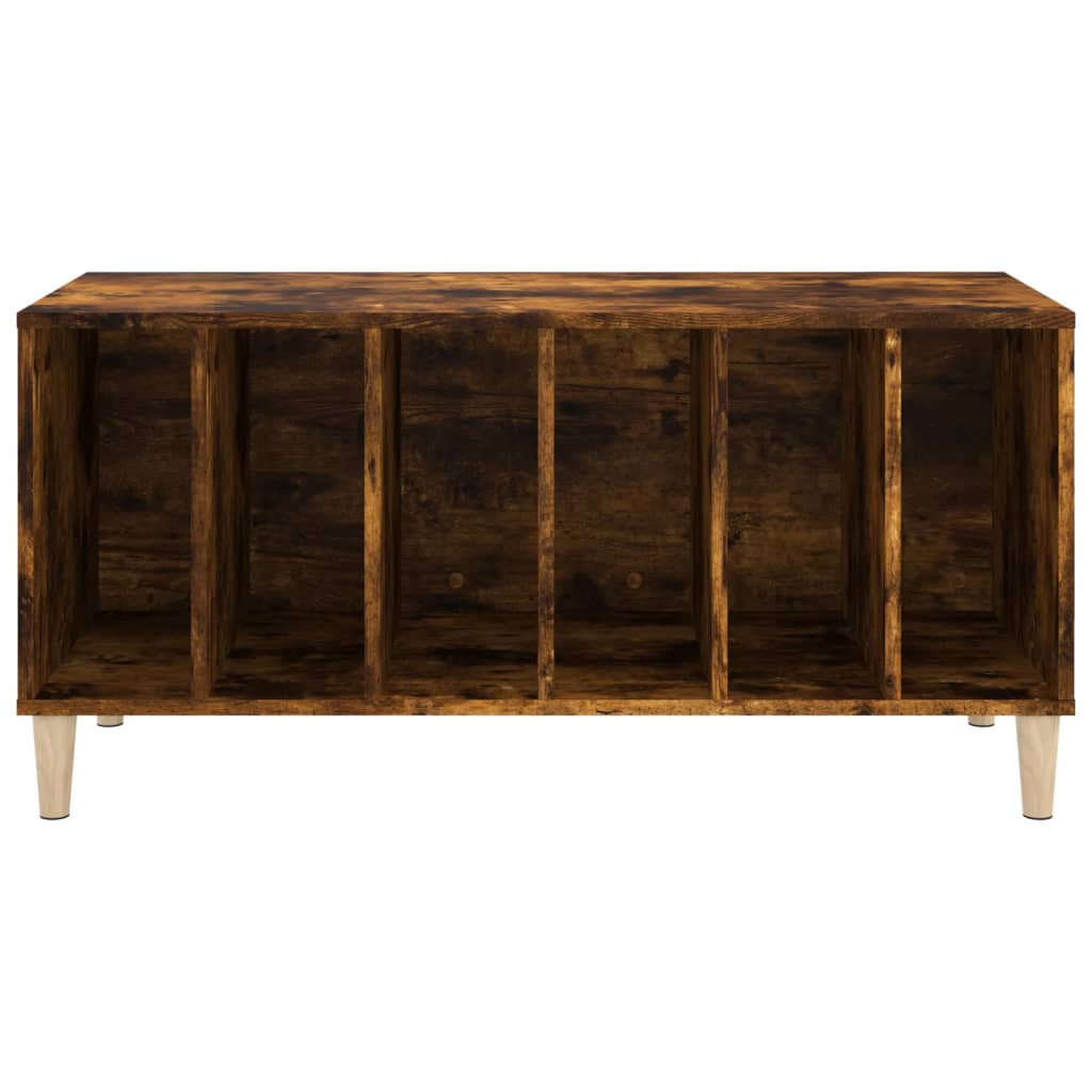 Armoire à disques chêne fumé 100x38x48 cm bois d'ingénierie - XIOS