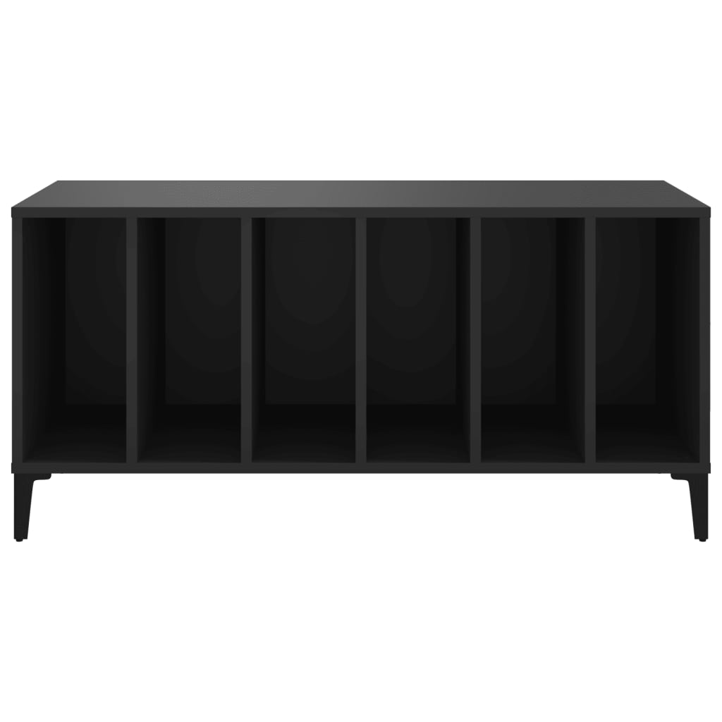 Armoire à disques noir 100x38x48 cm bois d'ingénierie - XIOS