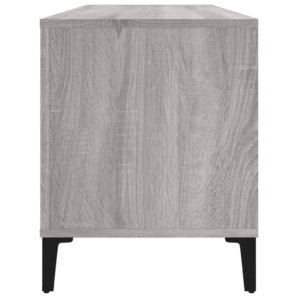 Armoire à disques sonoma gris 100x38x48 cm bois d'ingénierie - XIOS