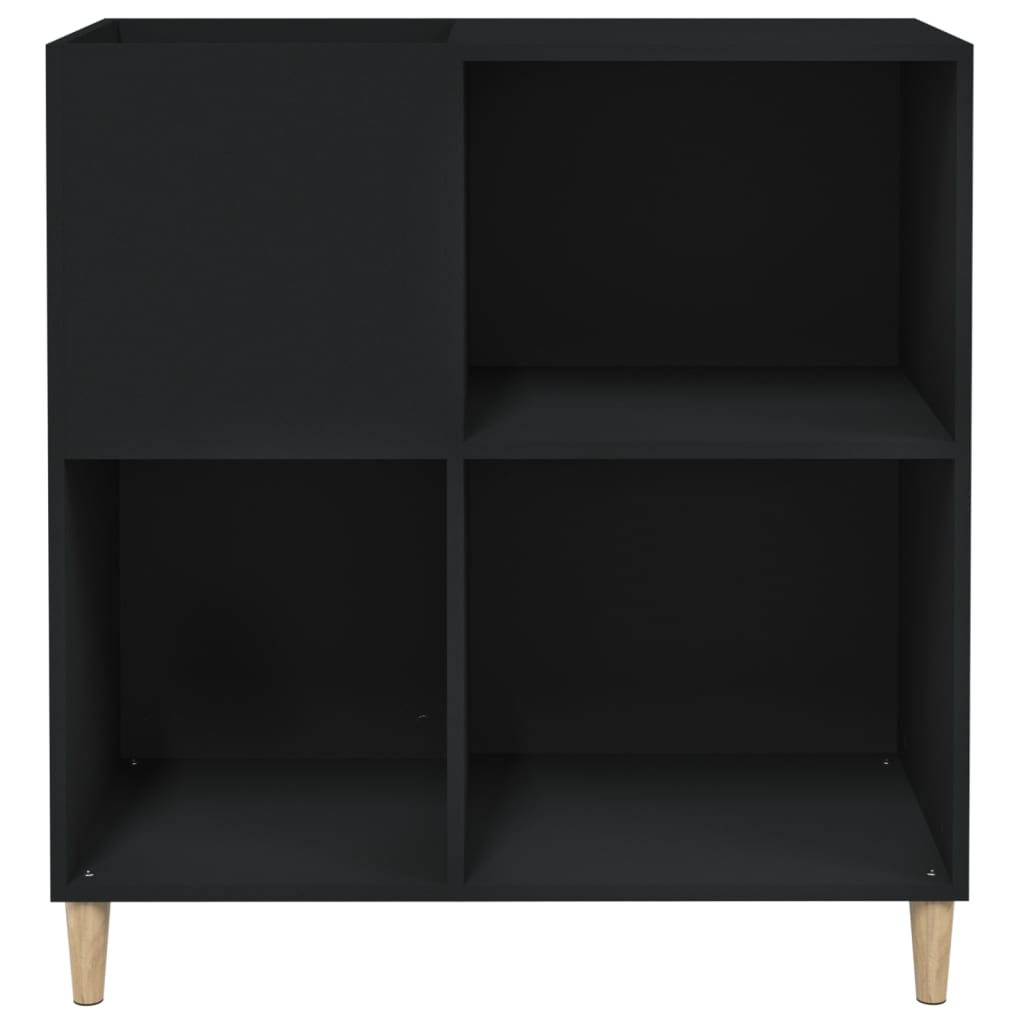 Armoire à disques noir 84,5x38x89 cm bois d'ingénierie - XIOS