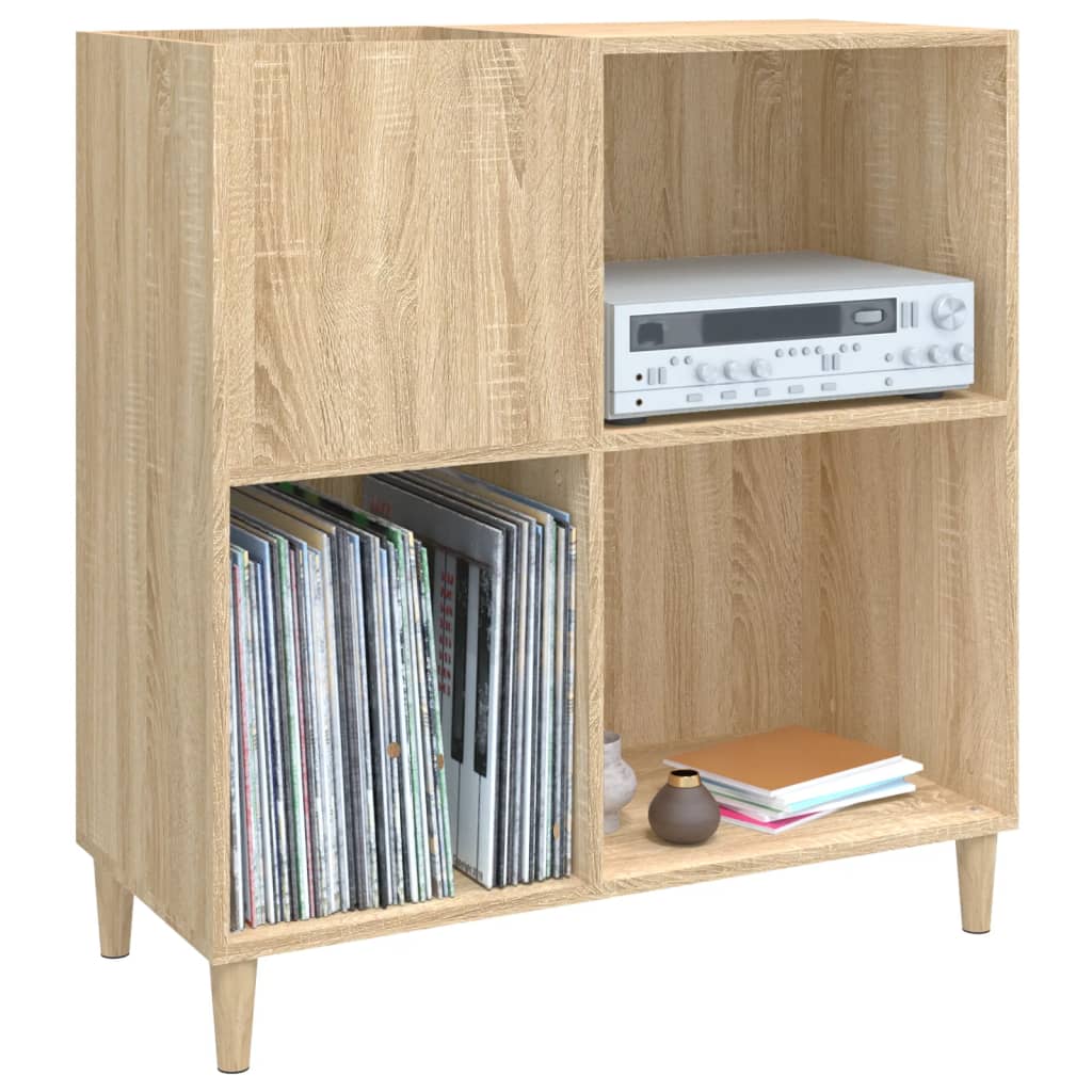 Armoire à disques chêne sonoma 84,5x38x89 cm bois d'ingénierie - XIOS