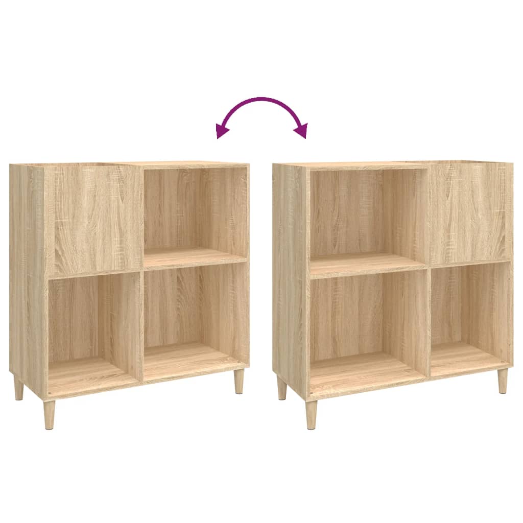 Armoire à disques chêne sonoma 84,5x38x89 cm bois d'ingénierie - XIOS