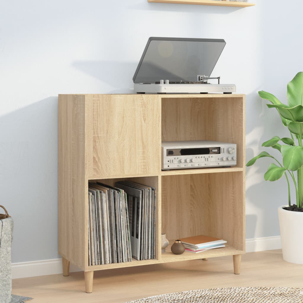 Armoire à disques chêne sonoma 84,5x38x89 cm bois d'ingénierie - XIOS