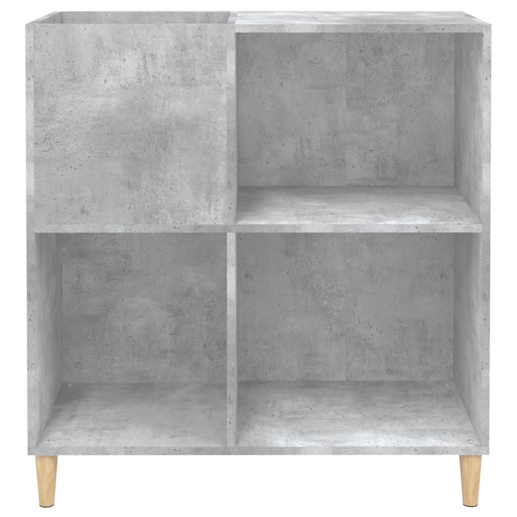 Armoire à disques gris béton 84,5x38x89 cm bois d'ingénierie - XIOS