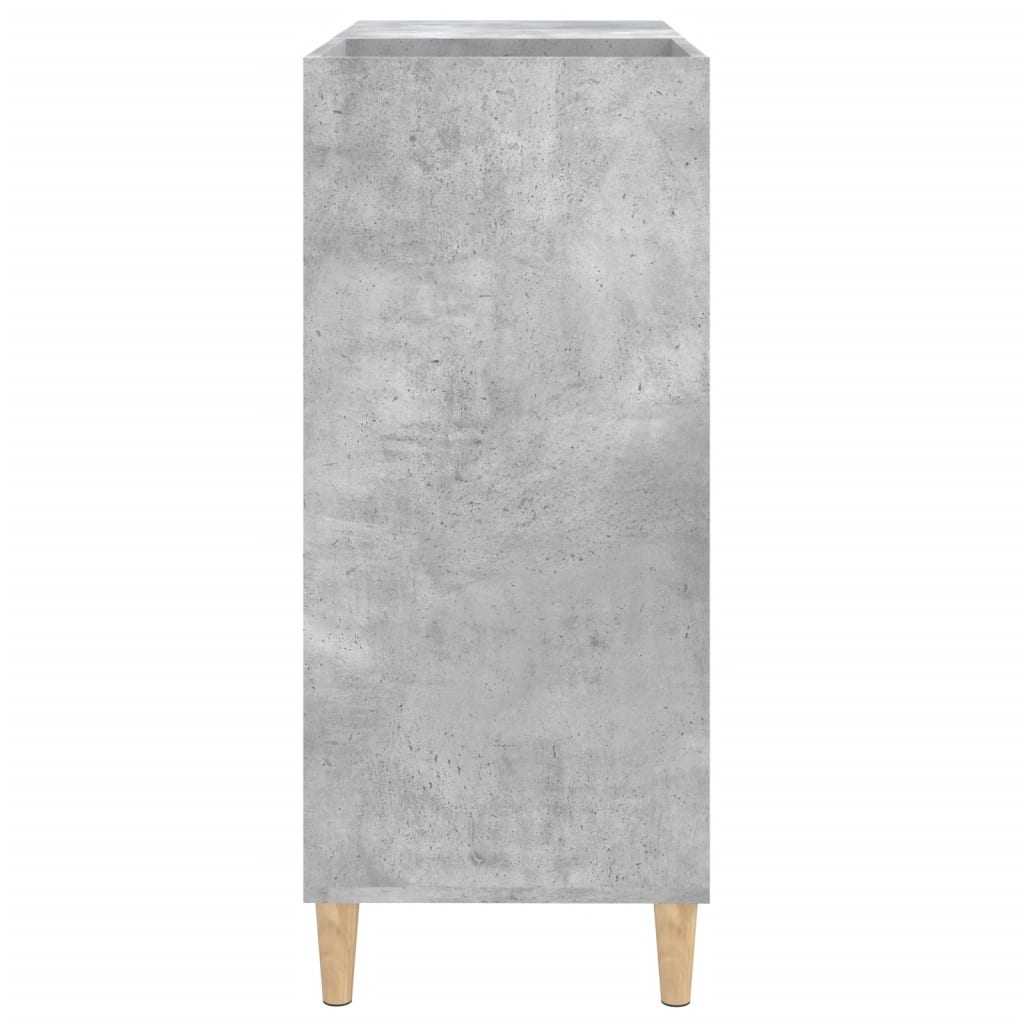 Armoire à disques gris béton 84,5x38x89 cm bois d'ingénierie - XIOS