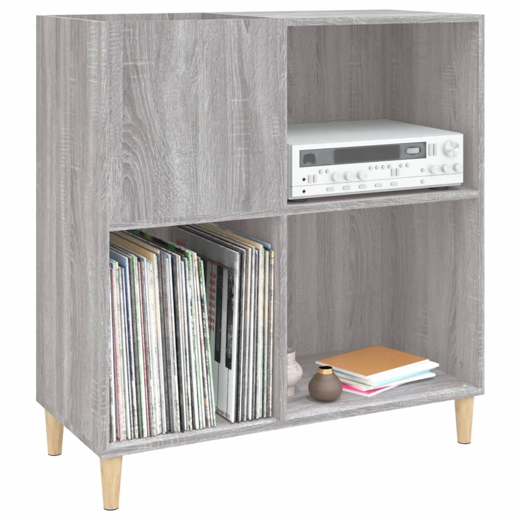 Armoire à disques sonoma gris 84,5x38x89 cm bois d'ingénierie - XIOS