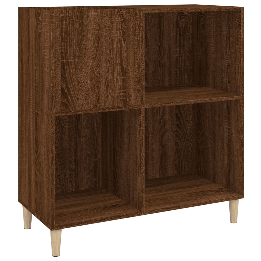 Armoire à disques chêne marron 84,5x38x89 cm bois d'ingénierie - XIOS