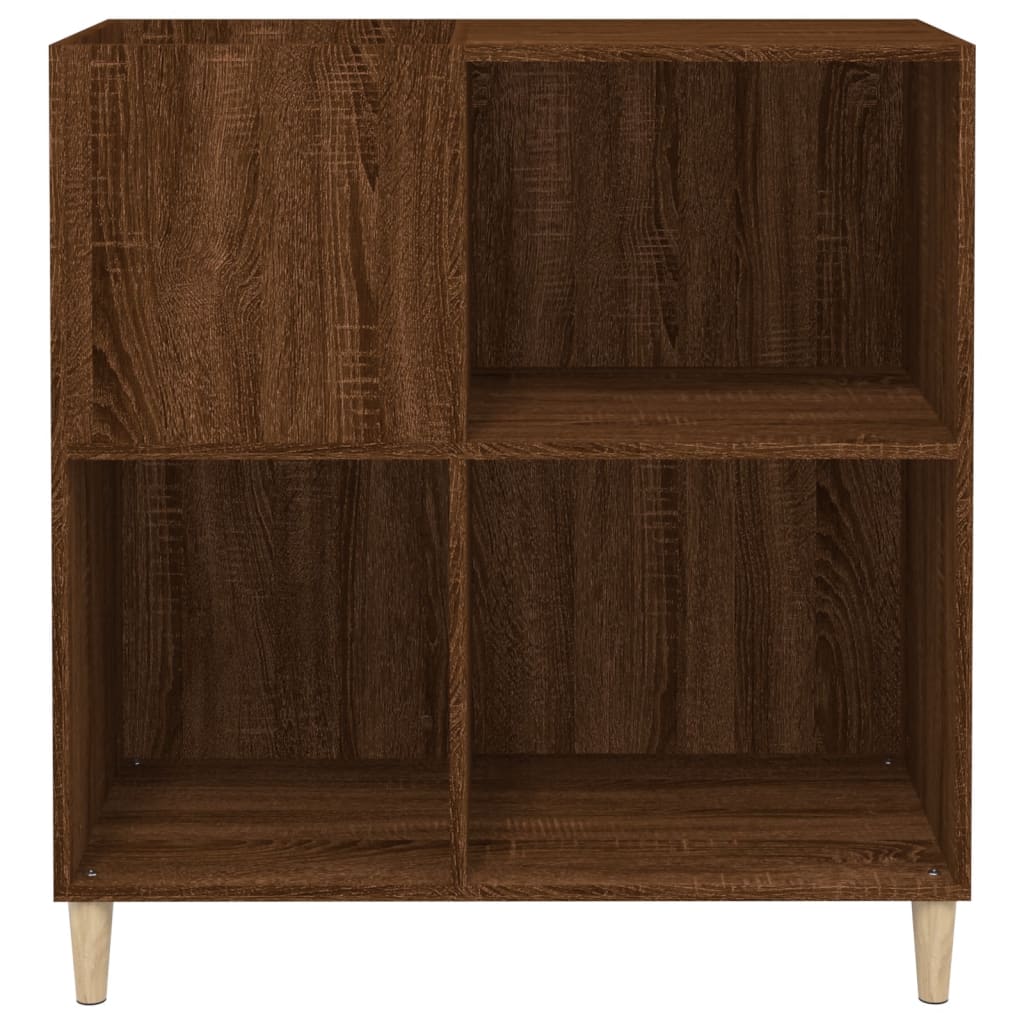 Armoire à disques chêne marron 84,5x38x89 cm bois d'ingénierie - XIOS