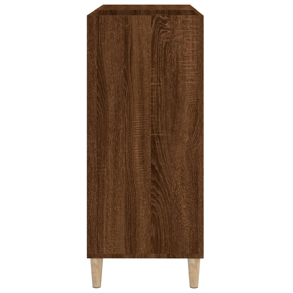 Armoire à disques chêne marron 84,5x38x89 cm bois d'ingénierie - XIOS
