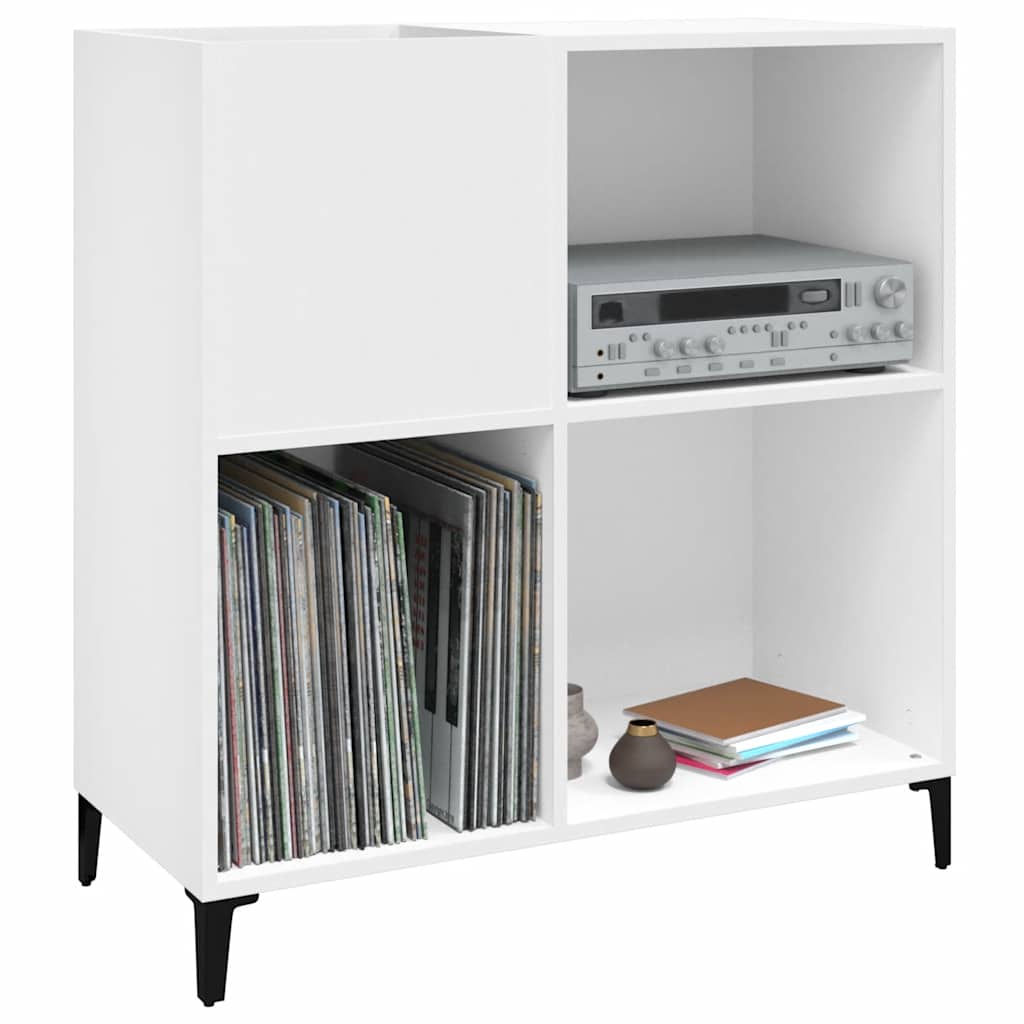 Armoire à disques blanc 84,5x38x89 cm bois d'ingénierie - XIOS