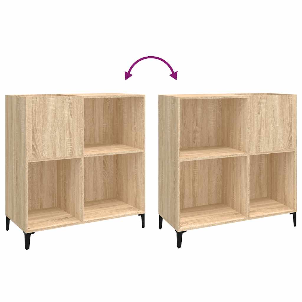 Armoire à disques chêne sonoma 84,5x38x89 cm bois d'ingénierie - XIOS