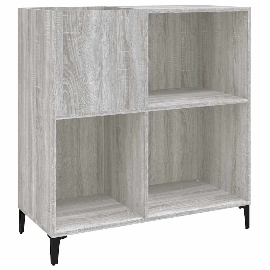 Armoire à disques sonoma gris 84,5x38x89 cm bois d'ingénierie - XIOS