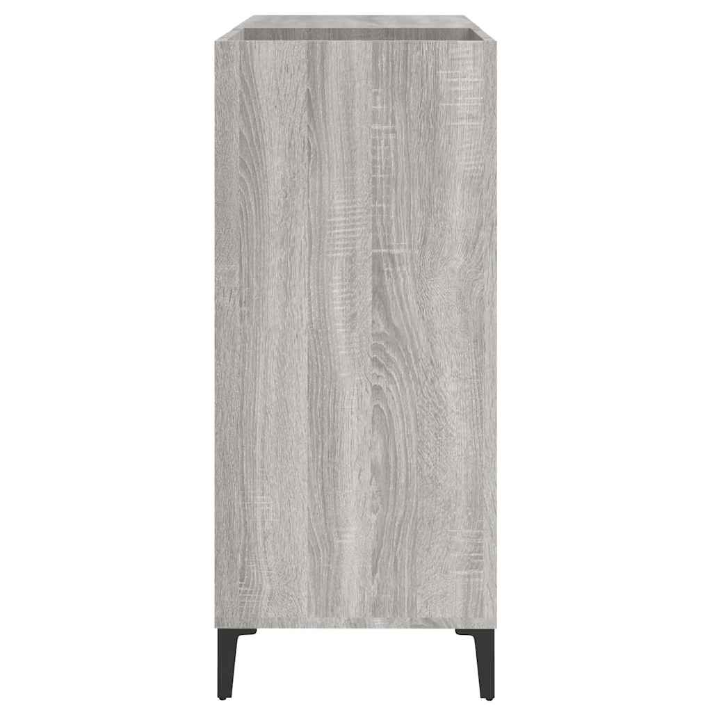 Armoire à disques sonoma gris 84,5x38x89 cm bois d'ingénierie - XIOS