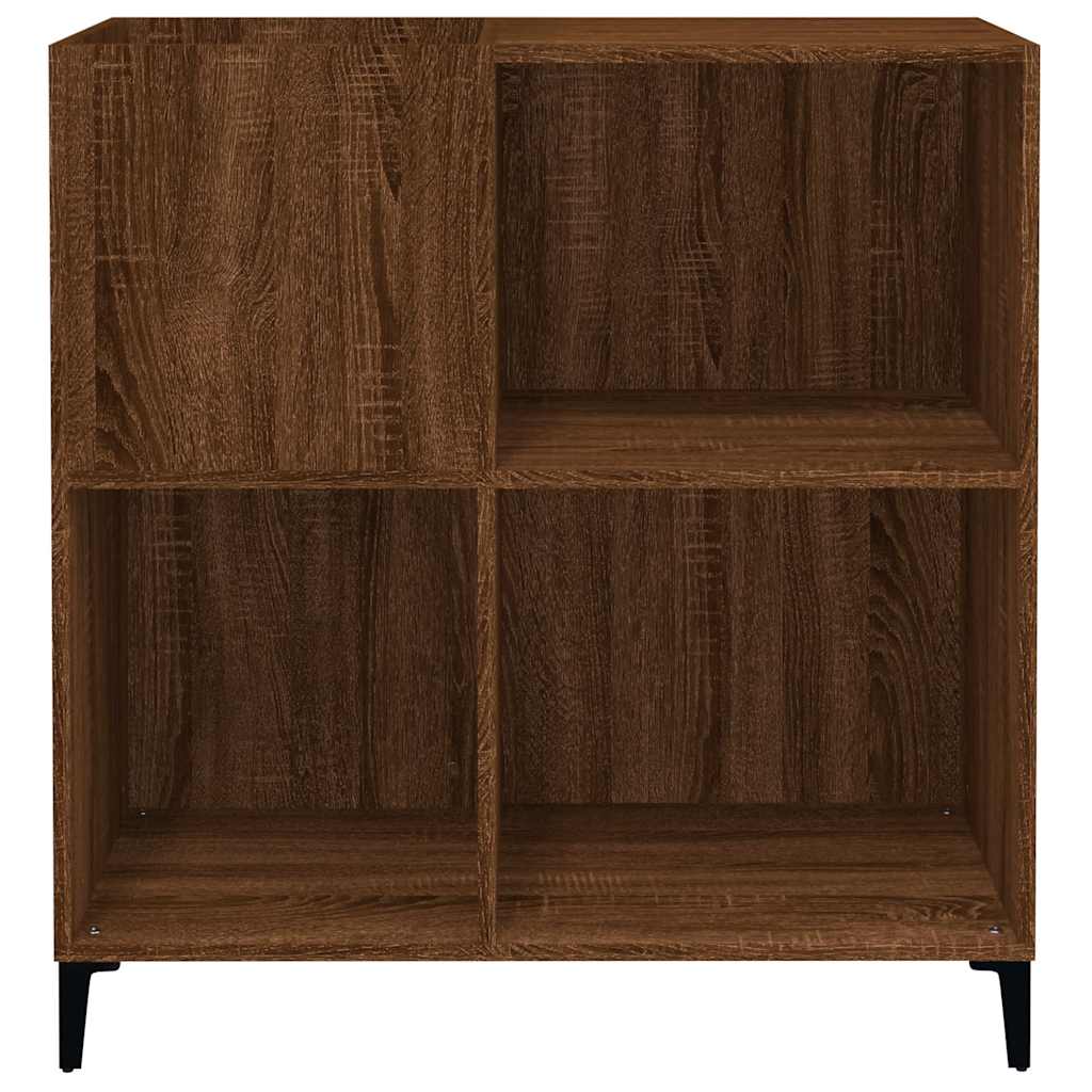 Armoire à disques chêne marron 84,5x38x89 cm bois d'ingénierie - XIOS