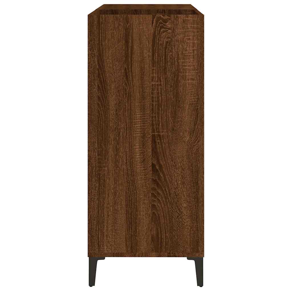 Armoire à disques chêne marron 84,5x38x89 cm bois d'ingénierie - XIOS