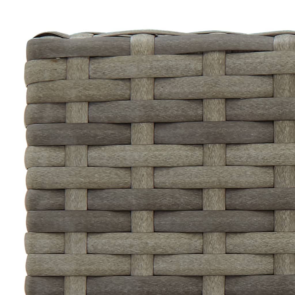 Ensemble de bar de jardin 5 pcs gris résine tressée