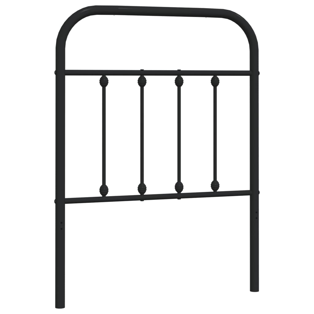 Tête de lit métal noir 75 cm - XIOS