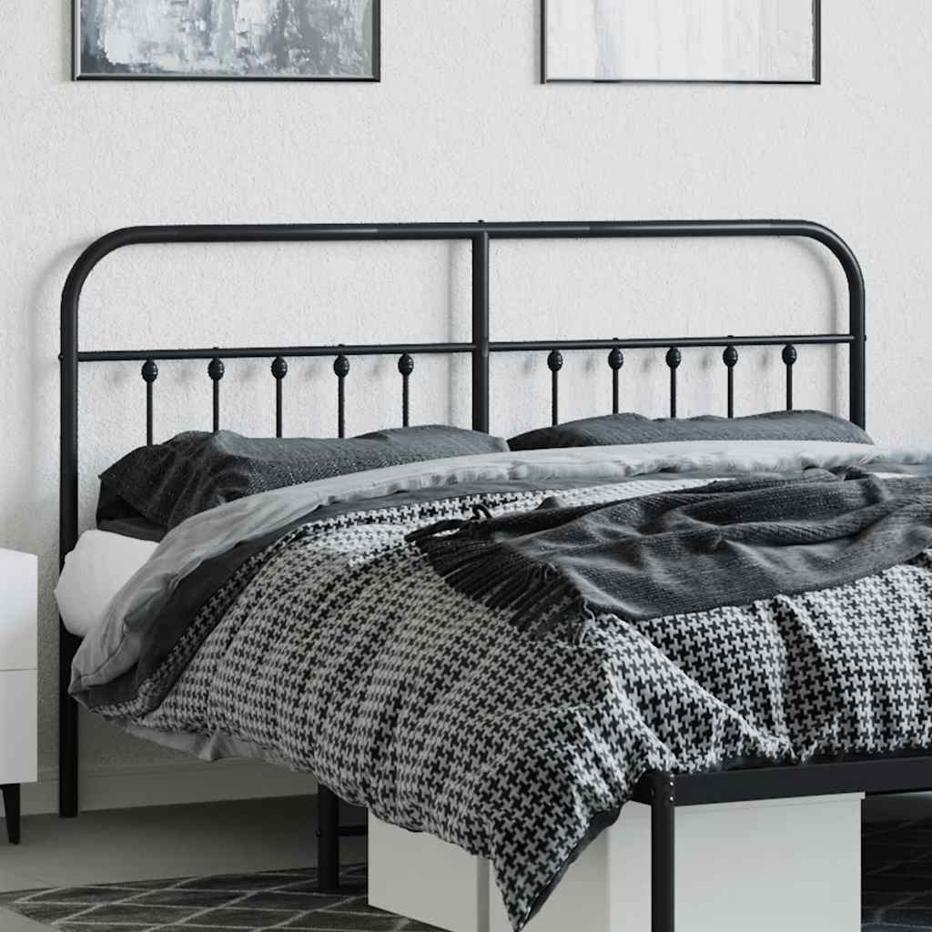 Tête de lit de remplacement métal noir 160 cm - XIOS