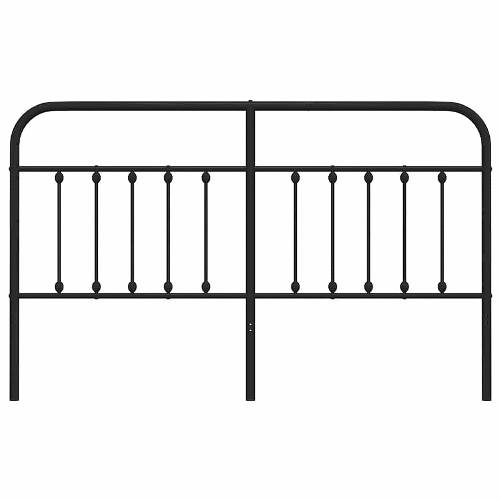 Tête de lit de remplacement métal noir 160 cm - XIOS