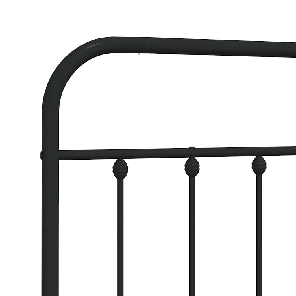Tête de lit de remplacement métal noir 160 cm - XIOS