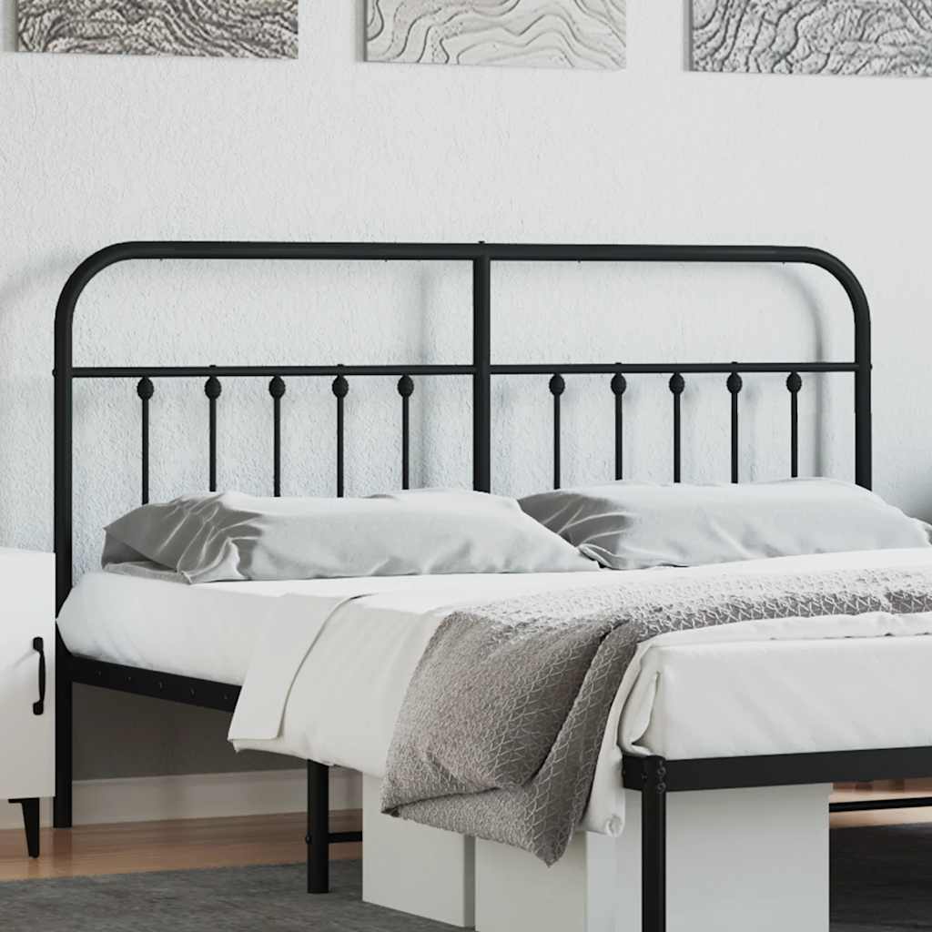 Tête de lit de remplacement métal noir 160 cm - XIOS