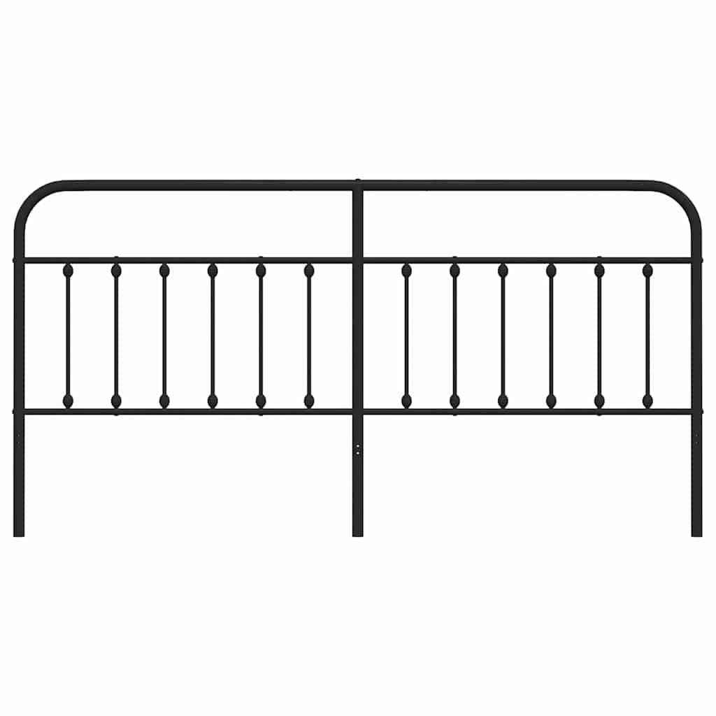 Tête de lit métal noir 193 cm - XIOS