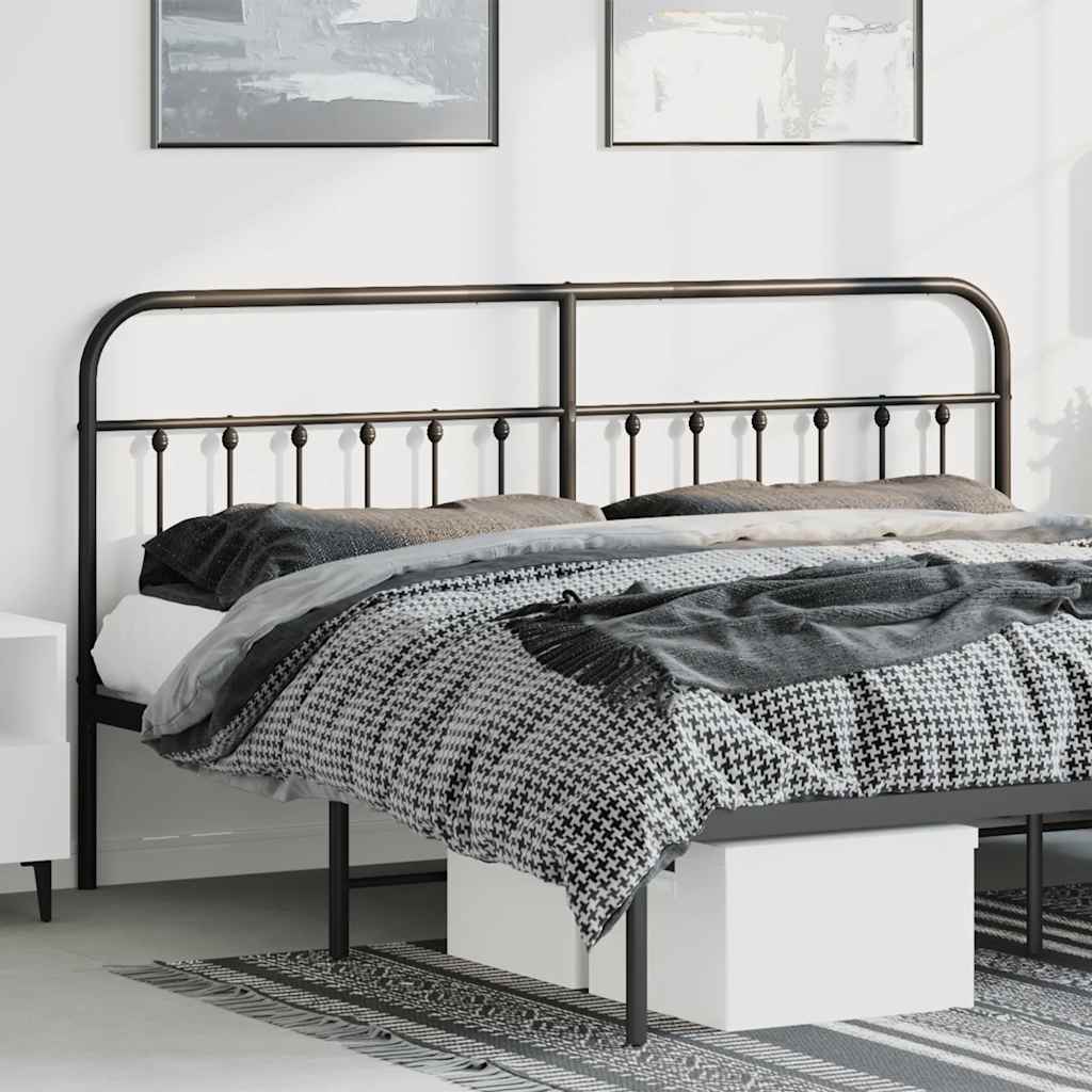 Tête de lit métal noir 193 cm - XIOS