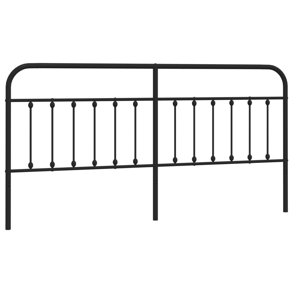 Tête de lit métal noir 200 cm - XIOS