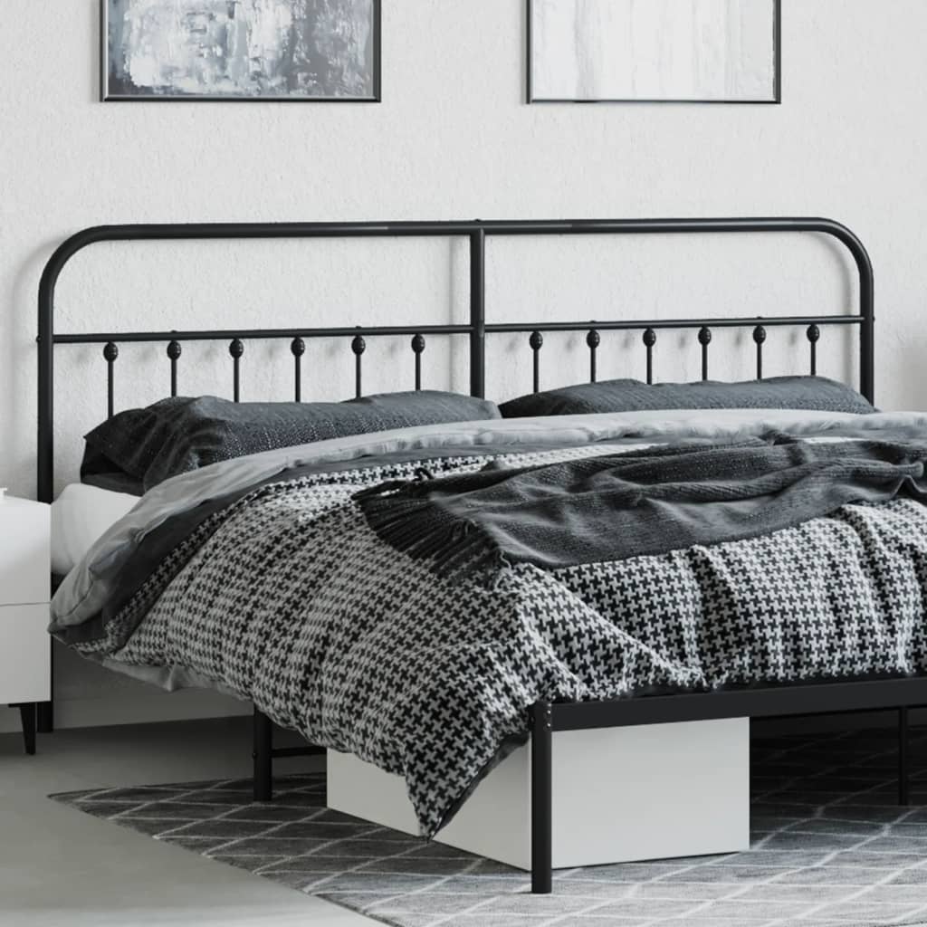 Tête de lit métal noir 200 cm - XIOS